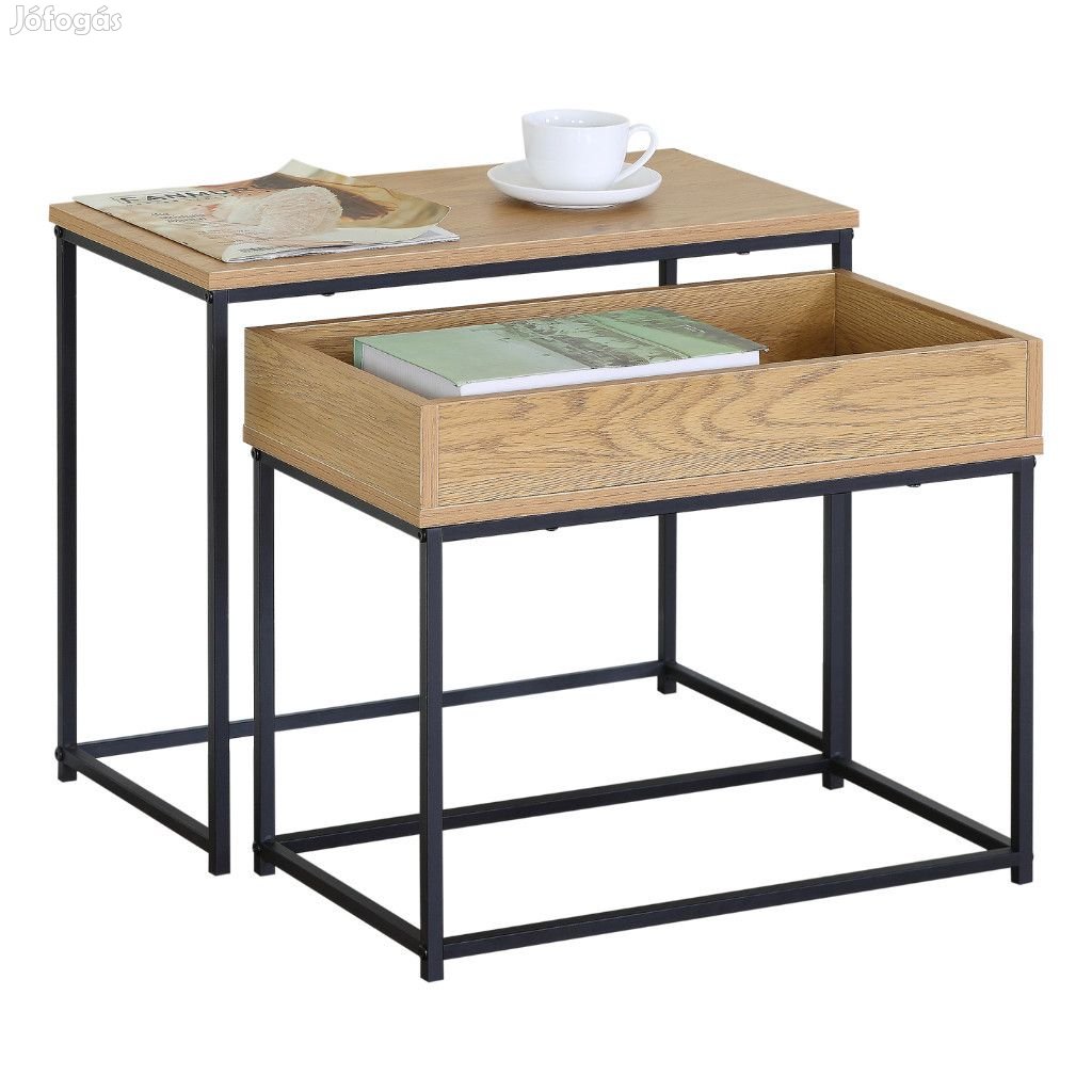 Intenso Home 2 részes dohányzóasztal szett / éjjeliszekrény 60 x 30cm