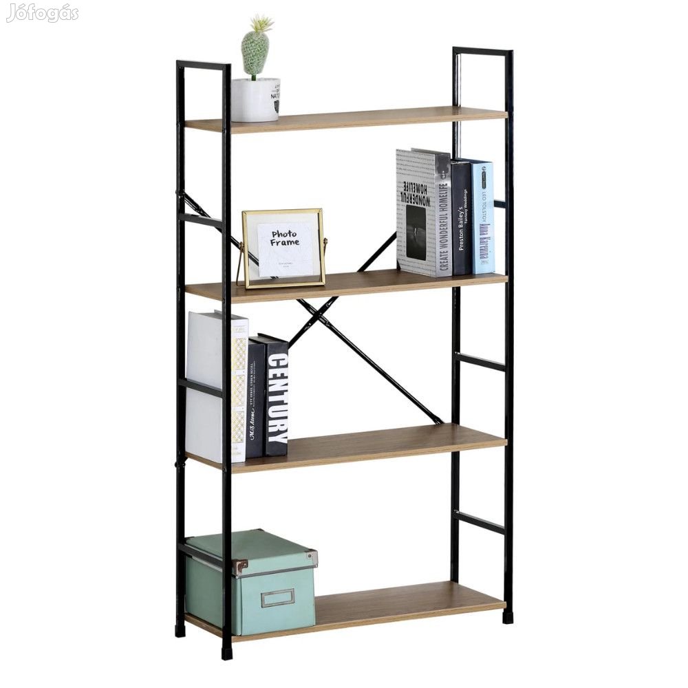 Intenso Home 4 szintes nyitott könyvespolc 59 x 112cm (Aranytölgy) |