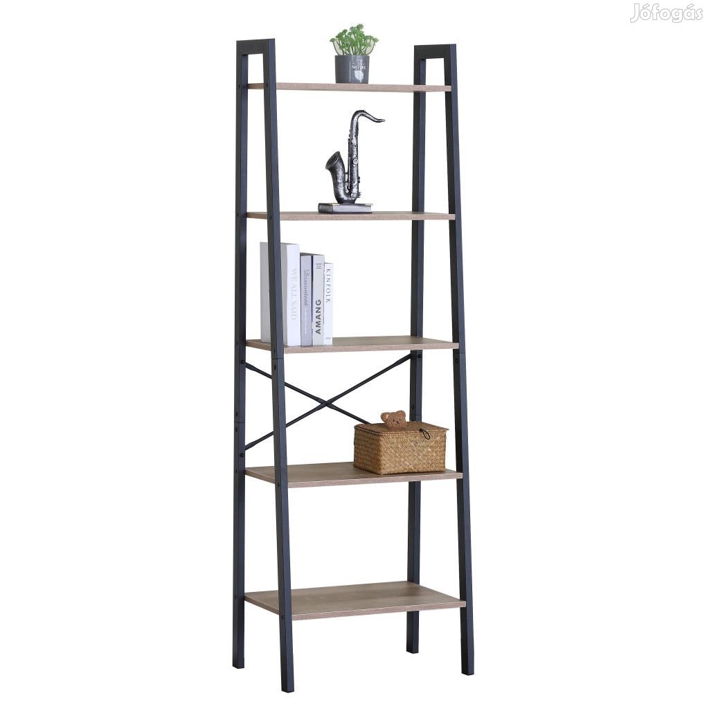 Intenso Home 5 szintes nyitott könyvespolc / virágállvány 56 x 172cm,