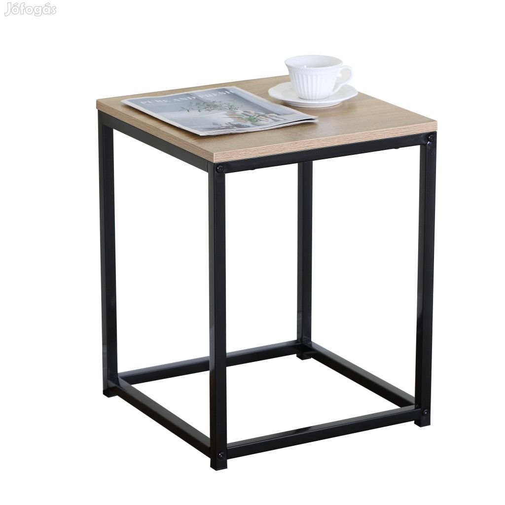 Intenso Home loft stílusú 40 x 40cm szögletes dohányzóasztal / éjjeli