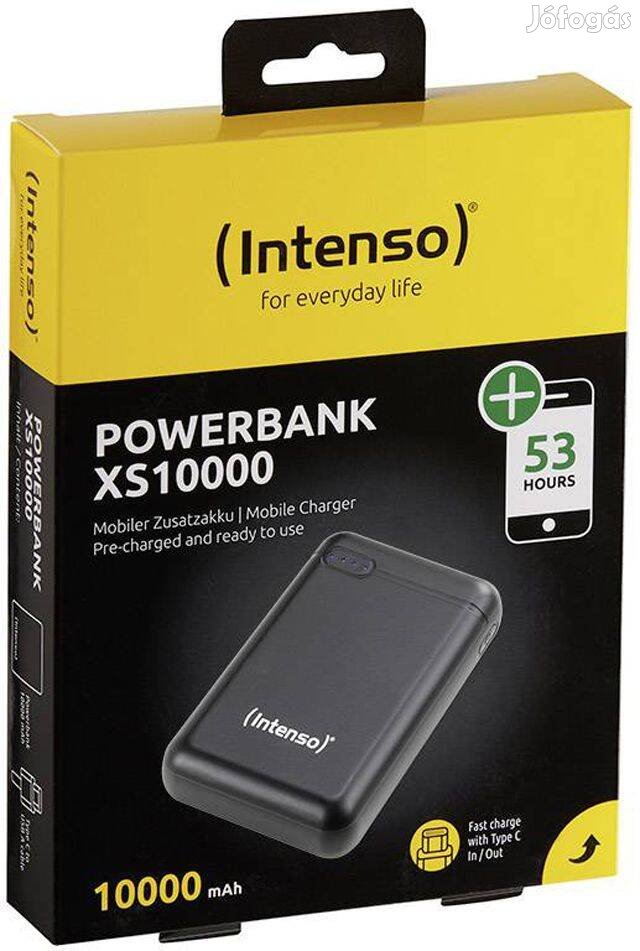 Intenso XS10000 10000 mAh powerbank töltő 3,1 Amper max., új bontatlan