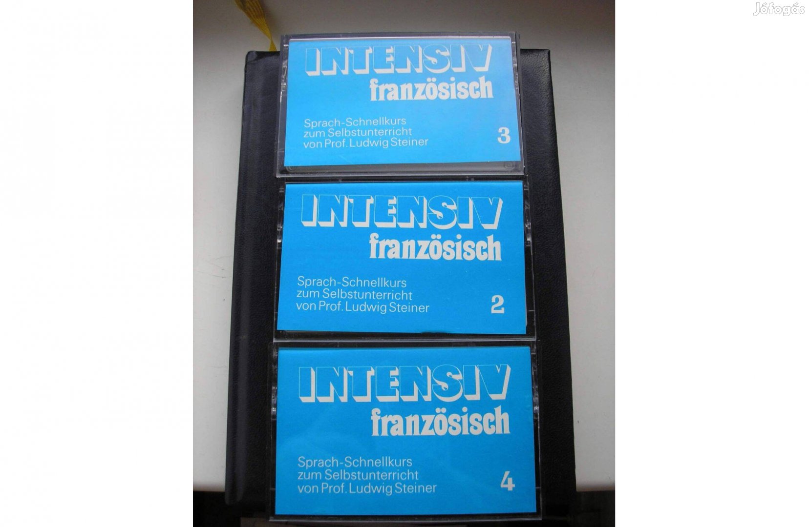 Intenzív francia nyelvleckék gyári műsoros kazettán , 3 darab