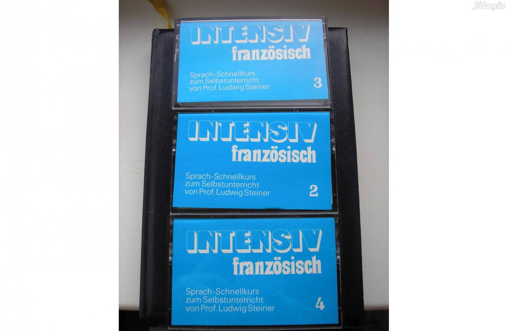 Intenzív francia nyelvleckék gyári műsoros kazettán , 3 darab