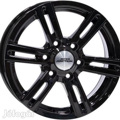 Inter Action KARGIN 6 Fényes fekete 8X18 6X130 ET53 CB84,1 | alufelni
