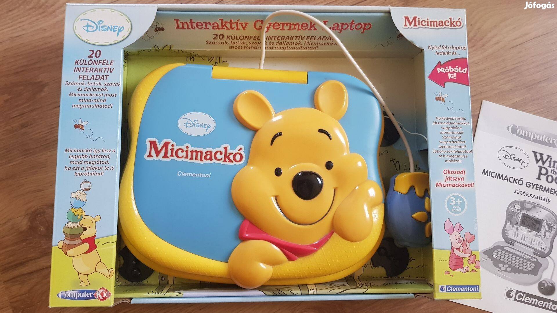 Interaktív Micimackó gyermek laptop