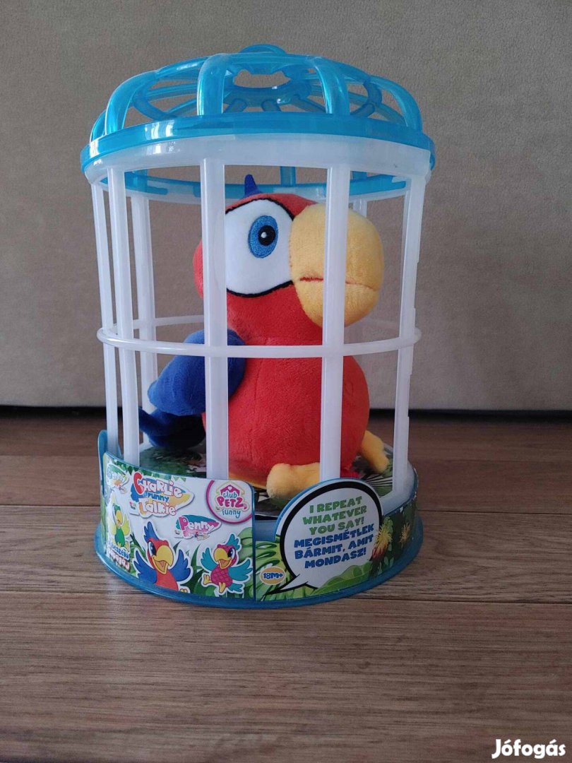 Interaktív plüss beszélő papagáj