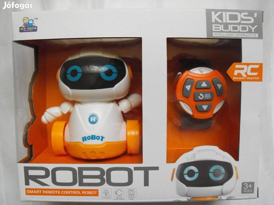 Interaktív programozható R/C robot távirányítós karórával