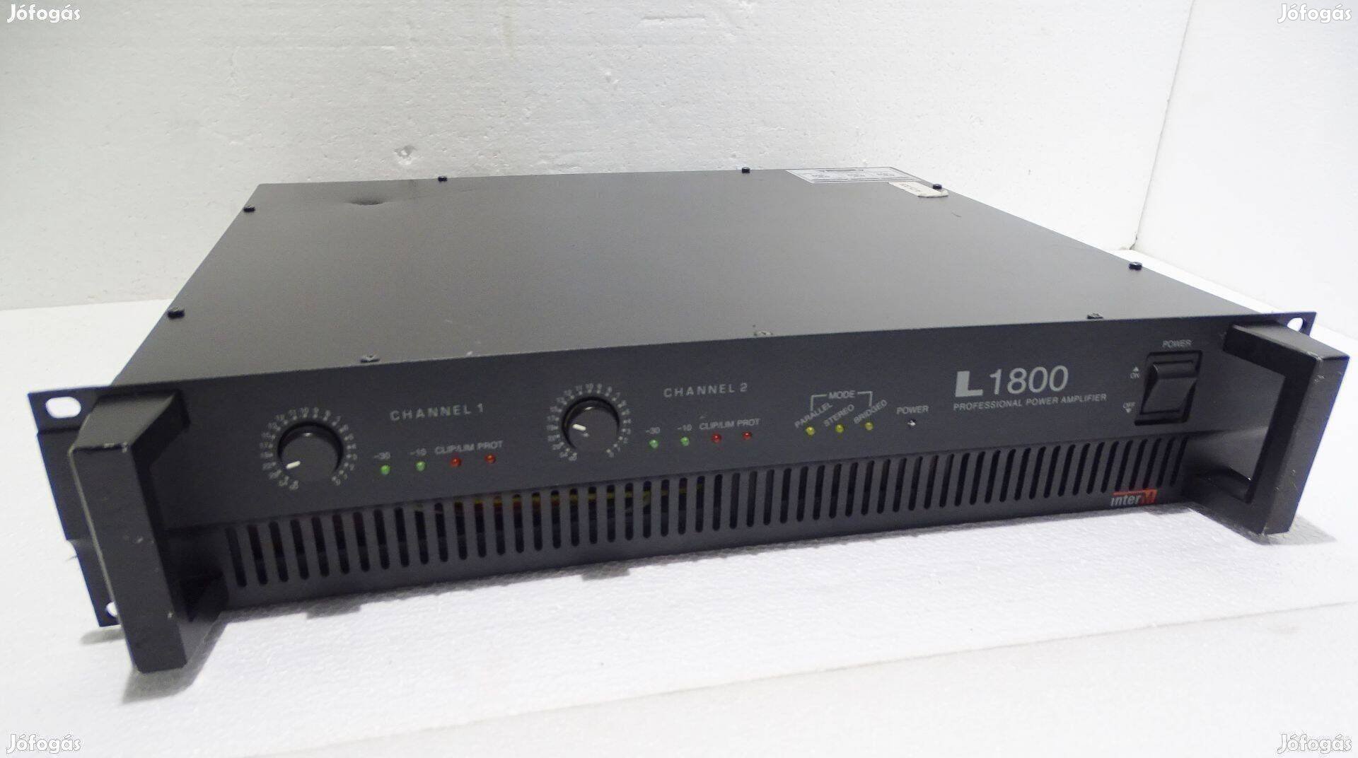 Interm L1800 végfokerősítő végfok erősítő 2 x 600 W 4 ohm