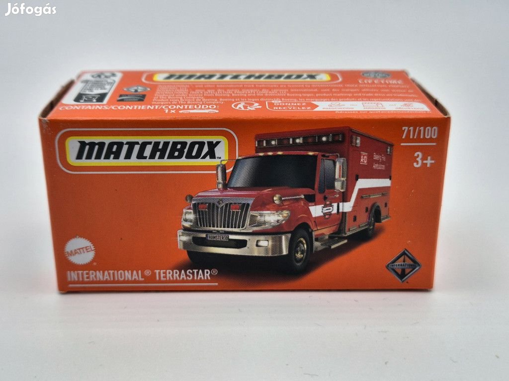 International Terrastar - 71/100 - Fire Ambulance -  Matchbox - 1:64
