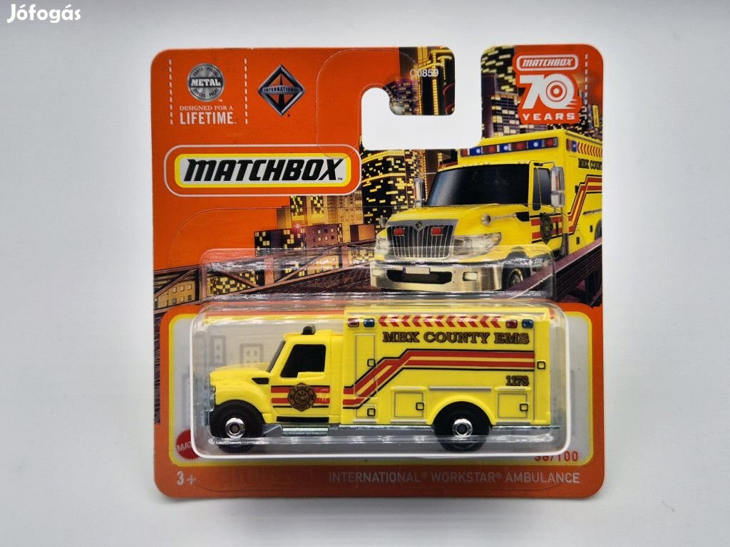 International Workstar Ambulance - 38/100 - bliszteres -  Matchbox -