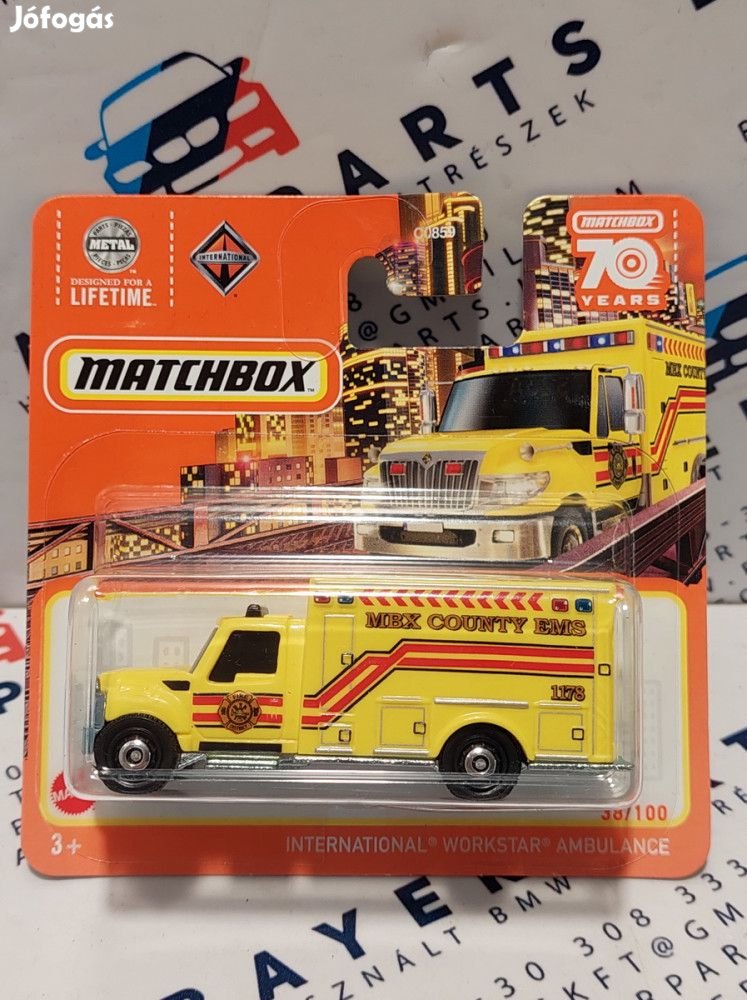 International Workstar Ambulance - 38/100 - bliszteres -  Matchbox -