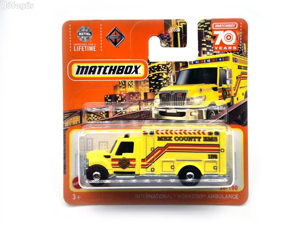International Workstar Ambulance - 38/100 - bliszteres -  Matchbox -