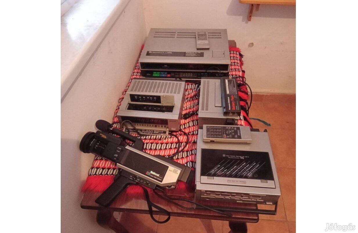 International video recorder lejátszó camera töltővel tuner vhs