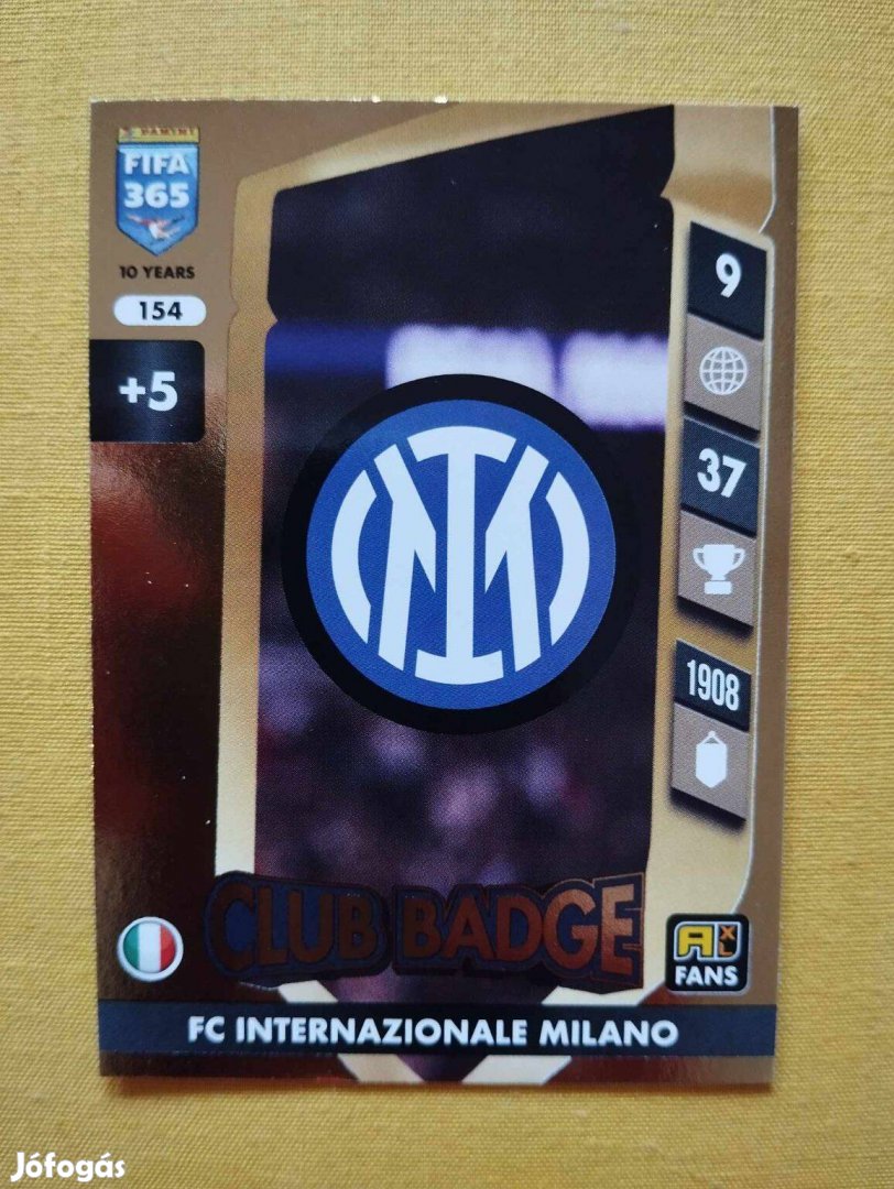 Internazionale FIFA 365 2025 Club badge csapatcímer focis kártya