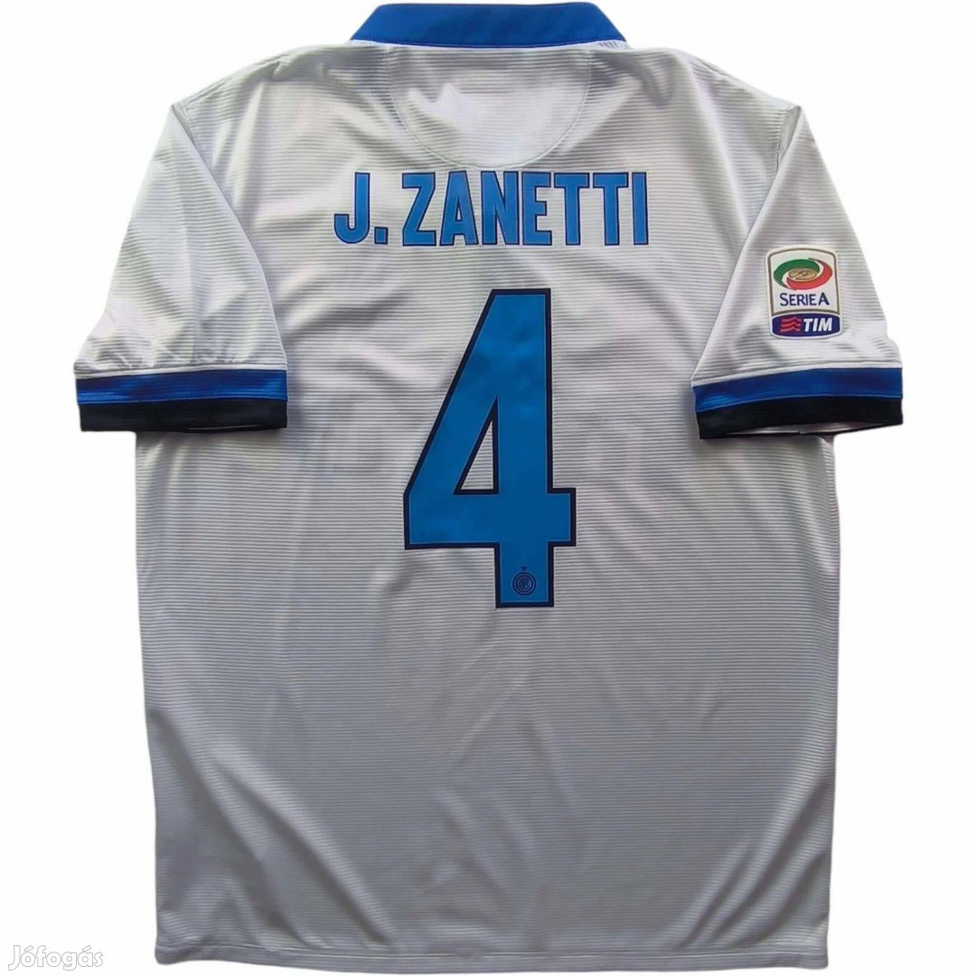 Internazionale Inter Milan 2013-14 vendég Javier Zanetti foci mez L-es