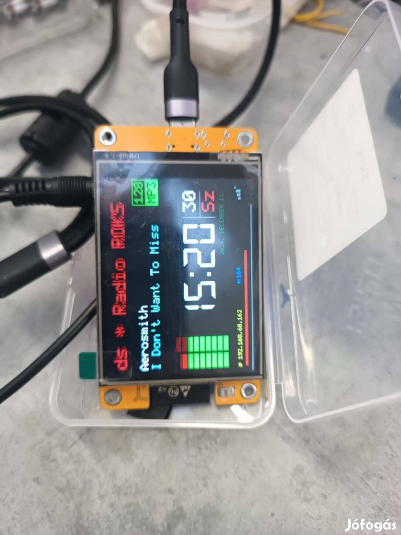 Internet Rádió Yorádió ESP 32 Touch + Rotary Encoder 3