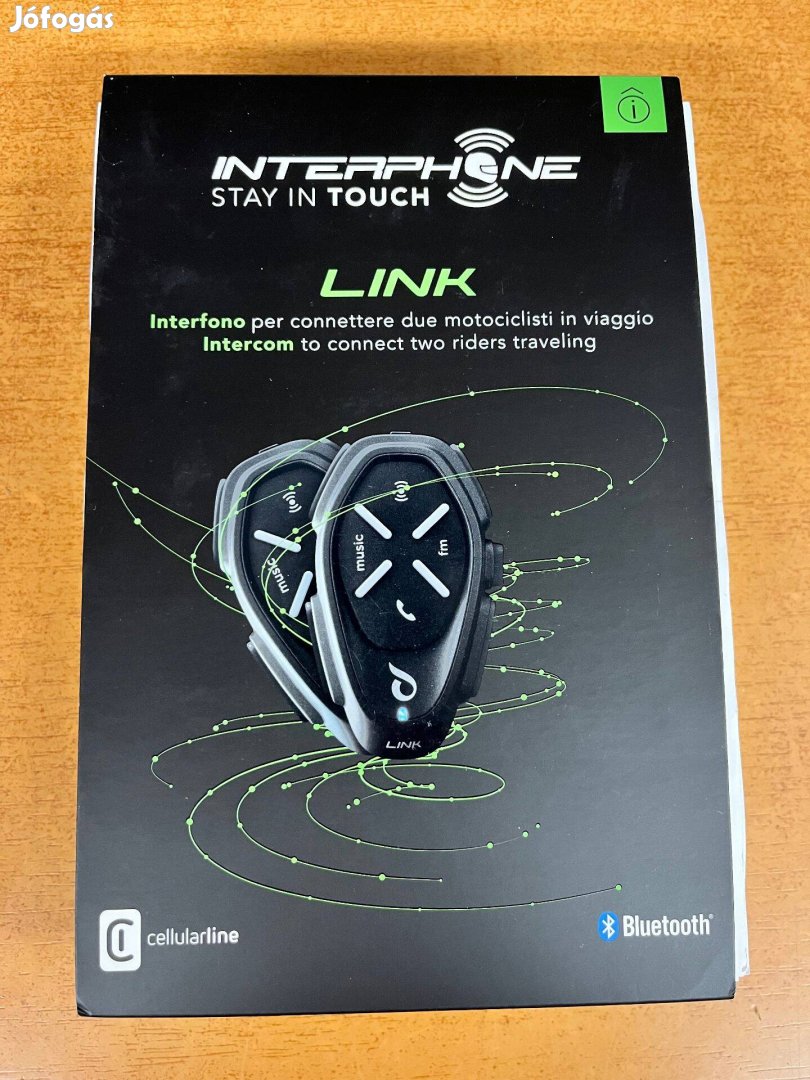 Interphone Link Twin Pack motoros sisakbeszélő Új