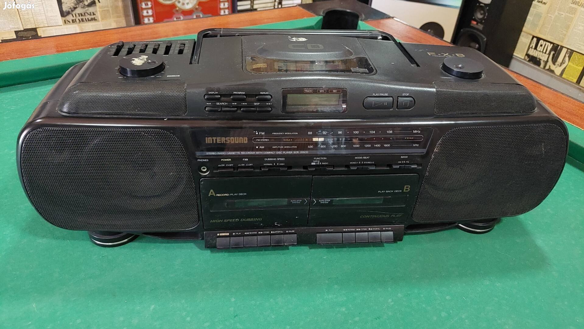 Intersound SCR-205CD kazettás magnó