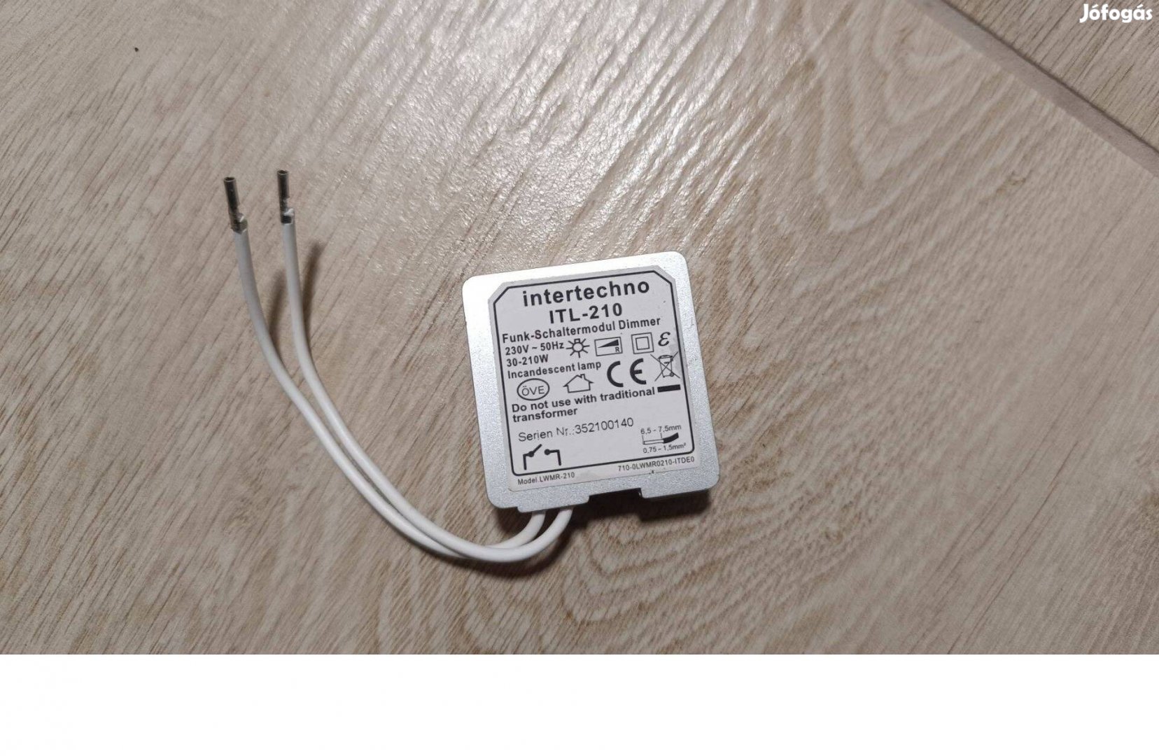 Intertechno ITL-210 vezeték nélküli fényerőszabályzó dimmer