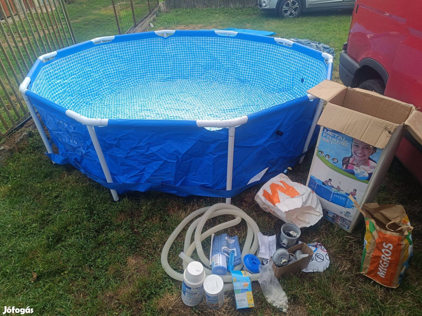 Intex 305x76 cm-es fémvázas medence tartozékokkal zozizo