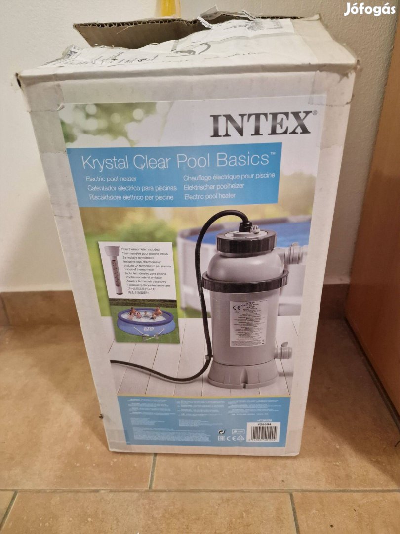 Intex 3kW medencefűtés új FI-relével