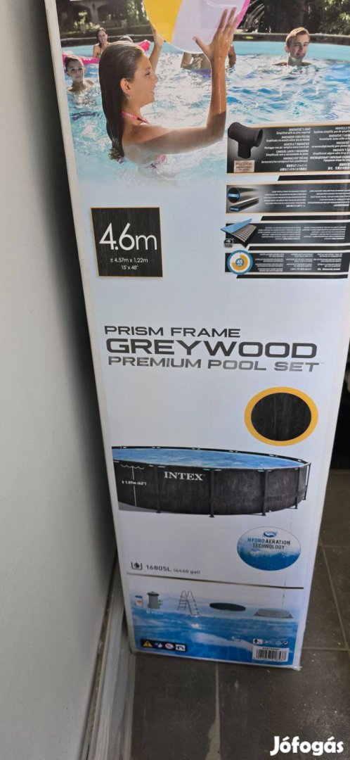 Intex Greywood Prism kör medence (457 x 122 cm)