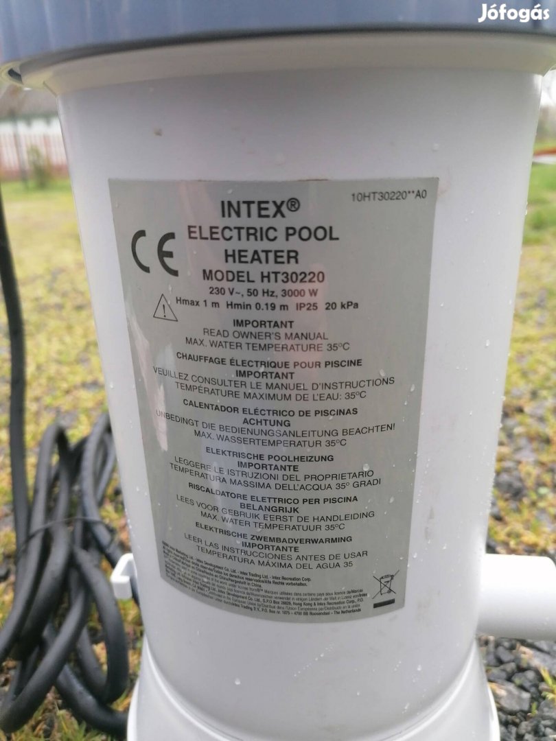 Intex HT30220 Új medencefűtés 3000W