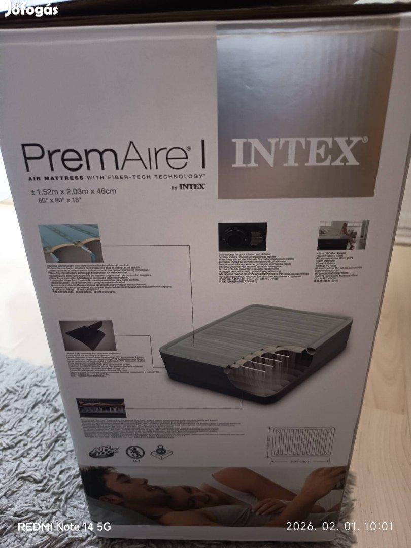 Intex Premaire I Queen luxus légmatrac