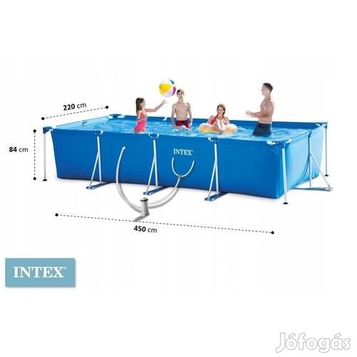 Intex fémvázas medence szett vízforgatóval 450x220 cm-es - 28274