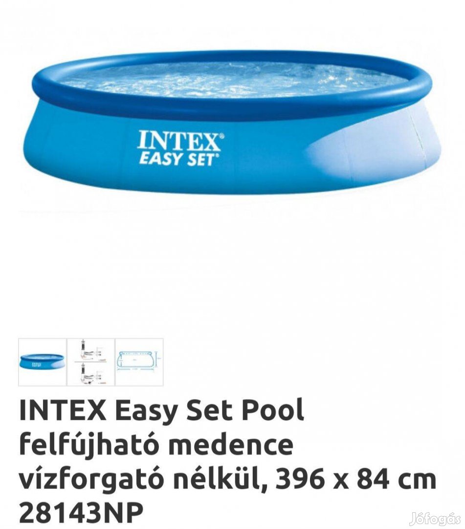 Intex puha falú medence 396×84