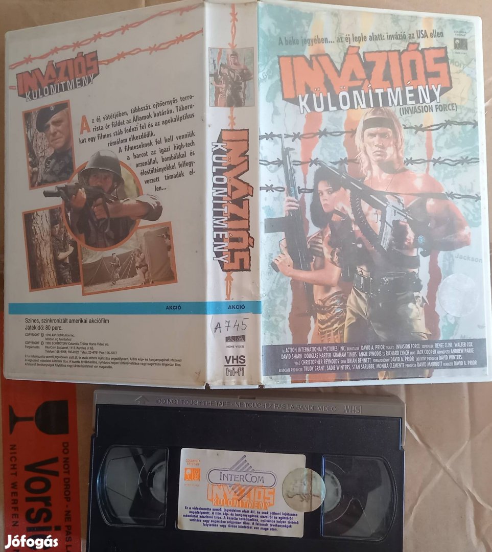 Inváziós különítmény - akció vhs - nagytok