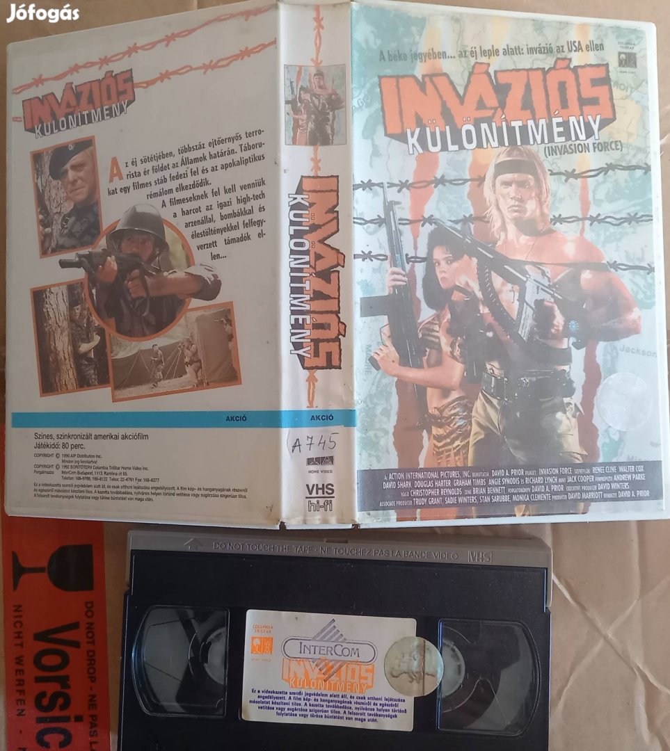 Inváziós különítmény - akció vhs - nagytok