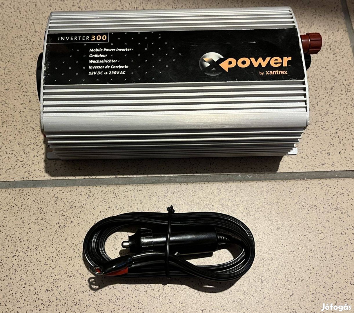 Inverter 300W autós feszültségátalakító 12V 230V új