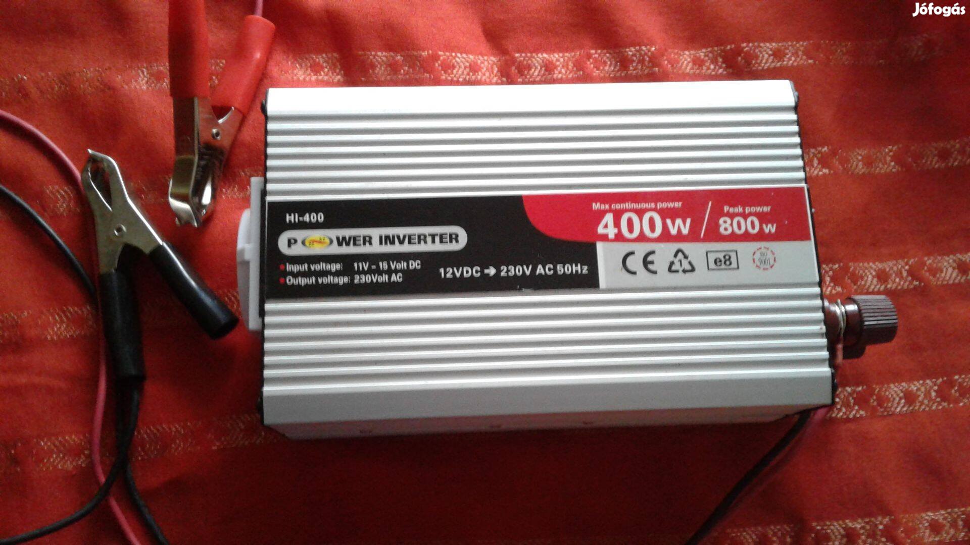 Inverter áram átalakító 12 voltról 220 voltra, védelem van