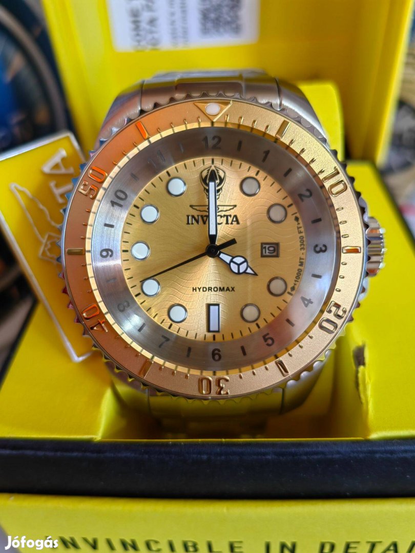 Invicta Hydromax 1000M búvár férfi karóra Új 2 év