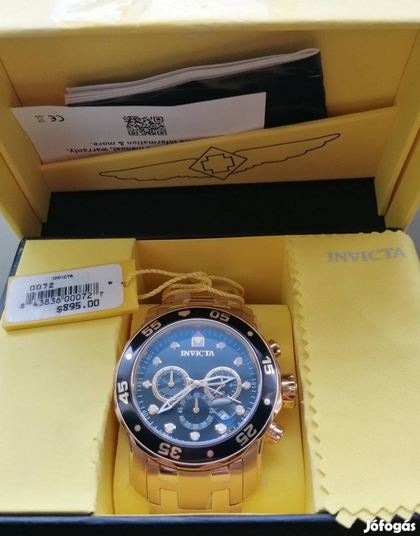 Invicta Pro Diver Chronograph 35398 Óra! 