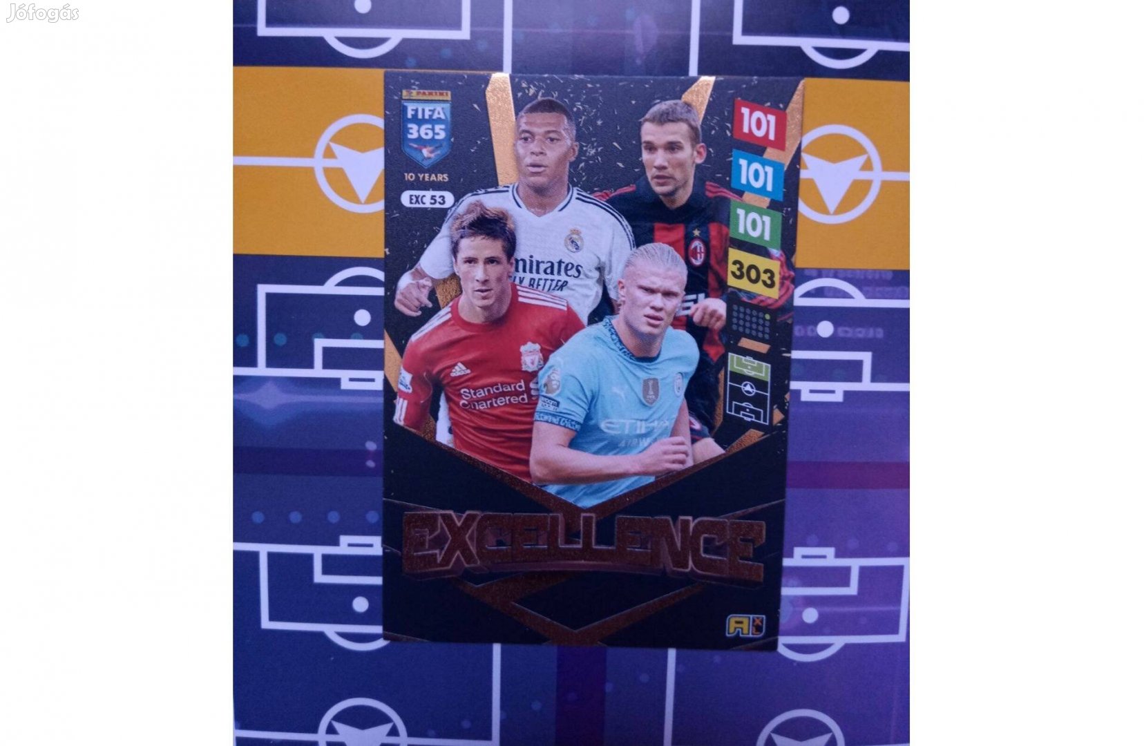 Invincible Panini Fifa 365 2025 Excellence Top Master focis kártya