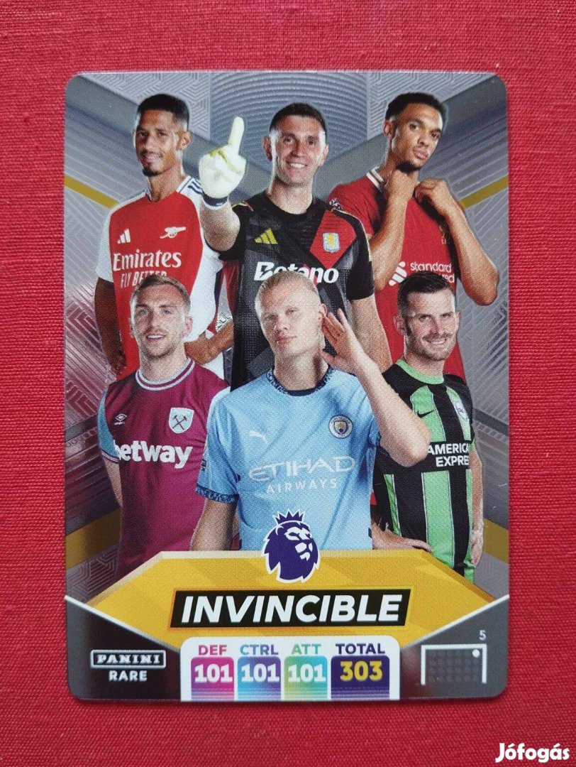 Invincible Premier League 365 2025 Golden Baller focis kártya