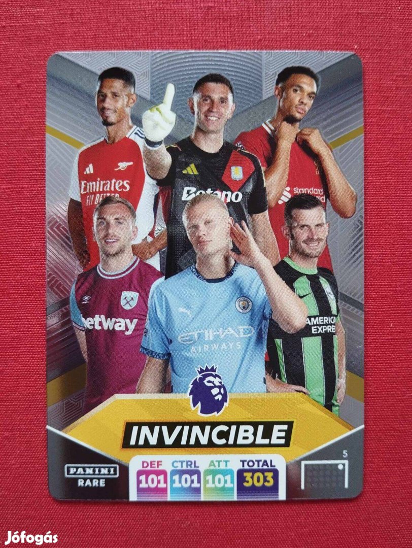 Invincible Premier League 365 2025 Golden Baller focis kártya