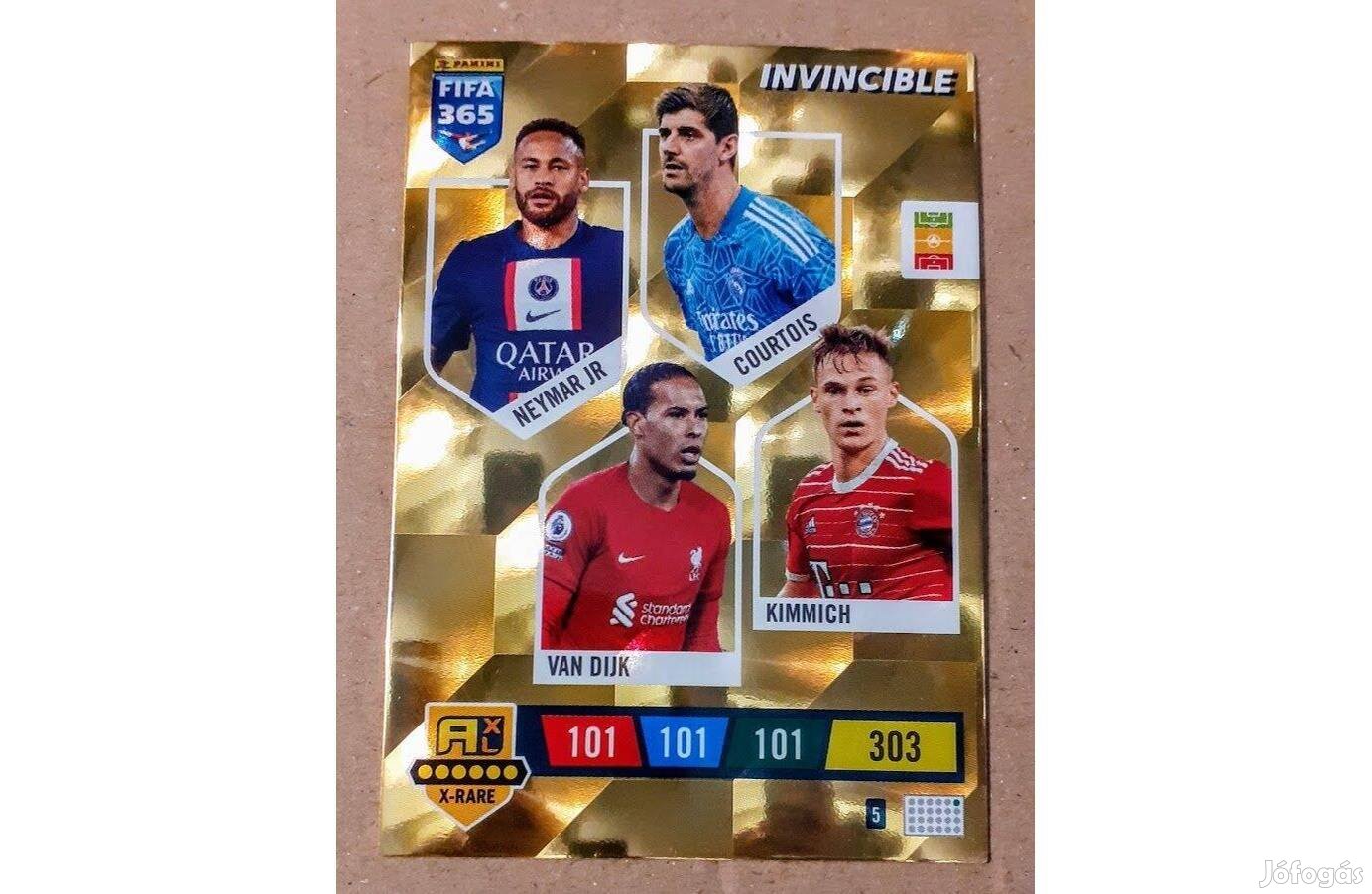 Invincible (Neymar, Courtois, Van Dijk, Kimmich) focis kártya 2023
