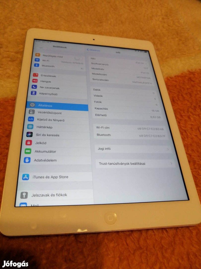 Ipad Air wifi 16gb 