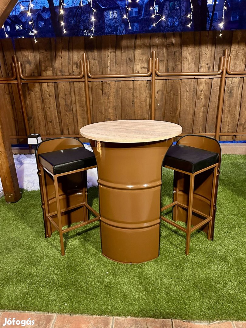 Ipari Loft asztal szett 21