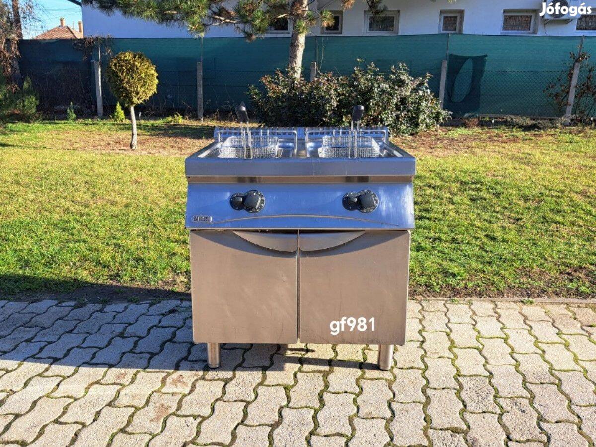 Ipari gázos fritőz, 2 aknás gf98