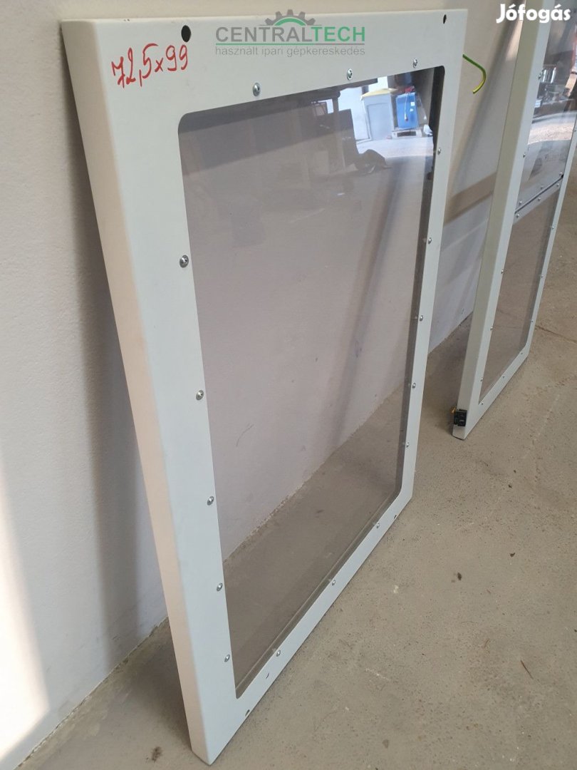 Ipari gépajtók, gépablakok, porszórt acél kerttel, plexi üveg/ct2032