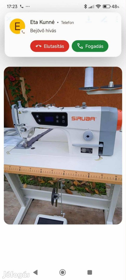 Ipari gyorsvarrógép Siruba