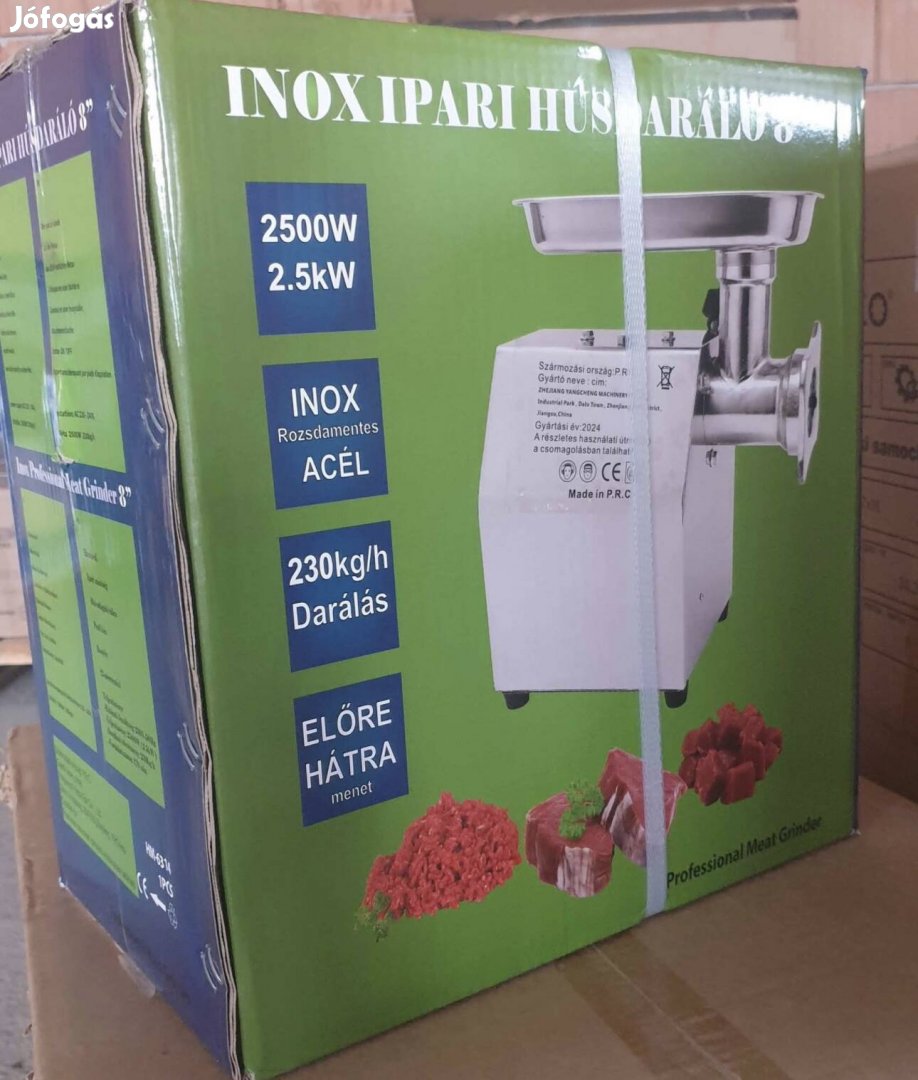 Ipari húsdaráló Inox 