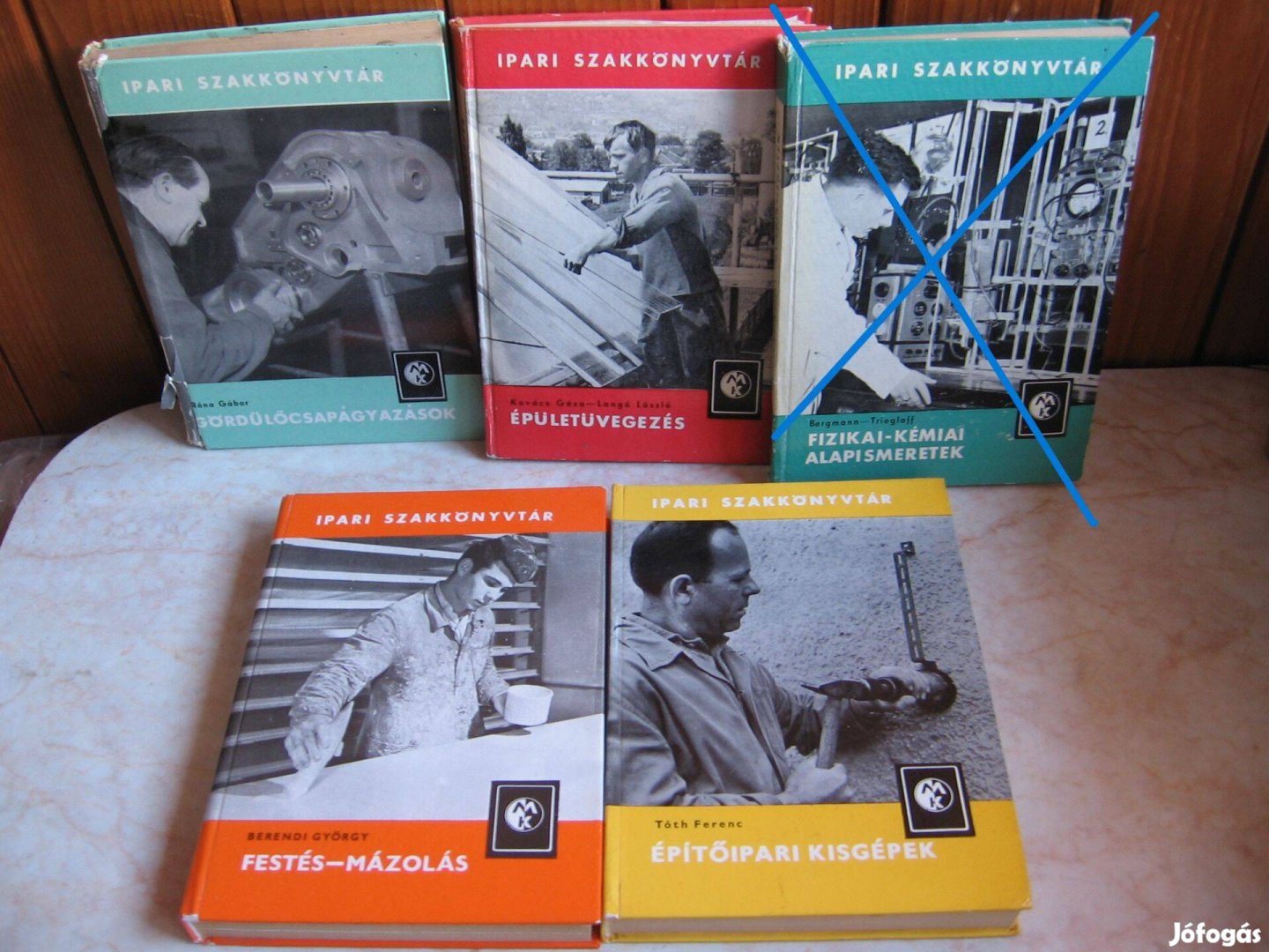 Ipari szakkönyvtár sorozat négy darabja együtt, könyv