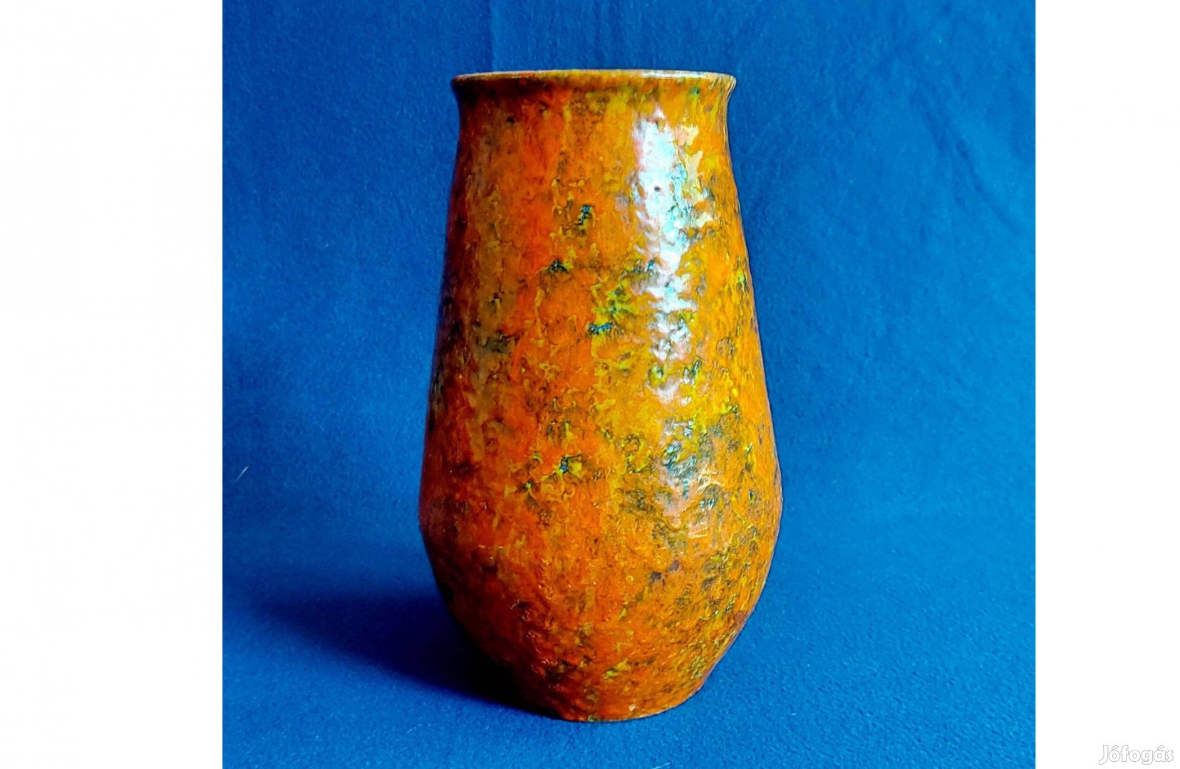 Iparművészeti, kerámia váza Retró