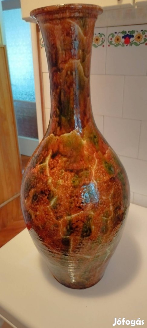 Iparművészeti kerámia Padló váza 