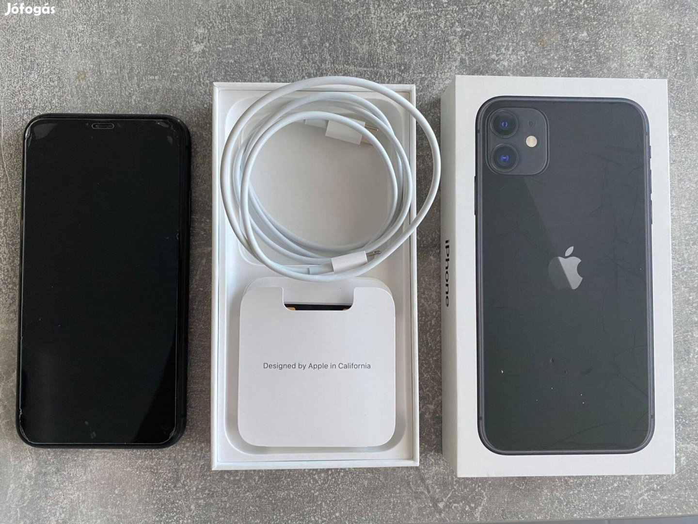 Iphone 11 64 GB fekete okostelefon